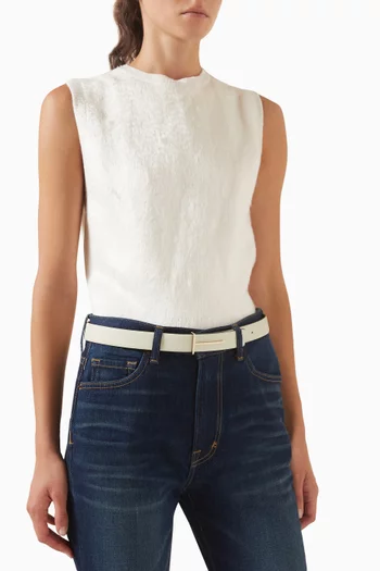 Classic Logo Belt in Leather