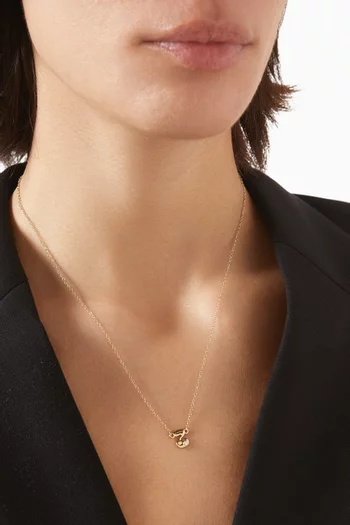 Mini Stellar Letter Z Necklace in 14kt Gold