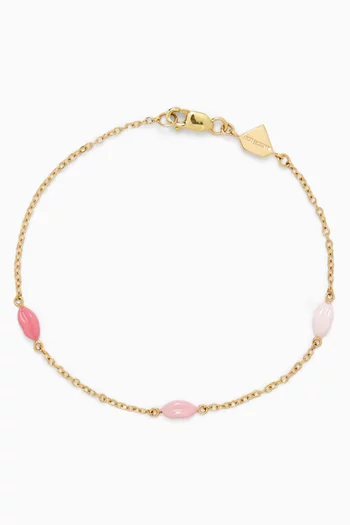 Mini Lip by the Yard Bracelet in 14kt Gold