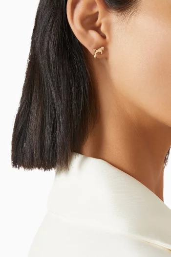 Pony Single Stud Earring in 14kt Gold