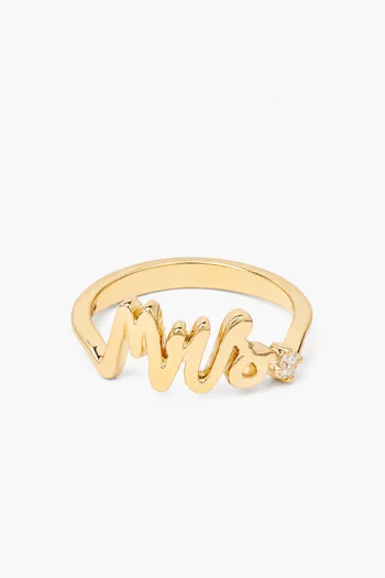 Mrs Diamond Ring in 14kt Gold