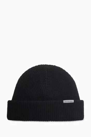 Logo Beanie in Knit