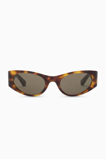 Signature Oval Sunglasses in Acetate