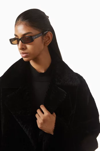 3 Dots Rectangular Sunglasses in Acetate