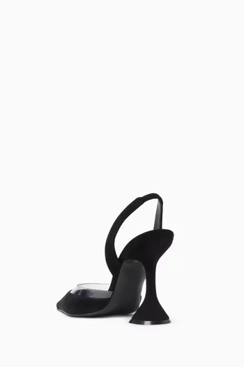Lara 95 Slingback Pumps in Suede