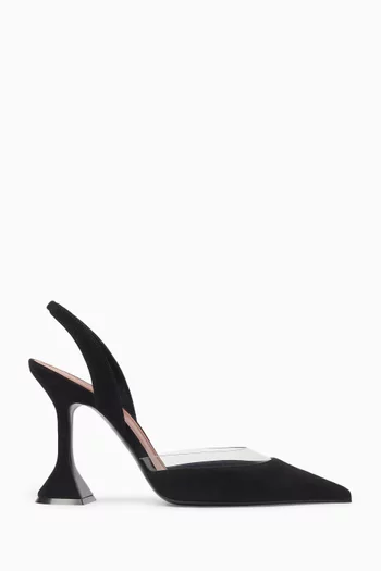 Lara 95 Slingback Pumps in Suede