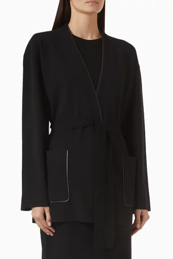 Tetris Jacket in Wool & Cotton