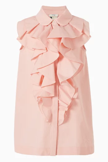 Ruffle Shirt Dress