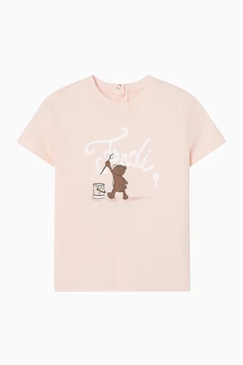 Graphic-print T-shirt in Cotton