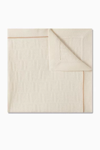 FF Embossed Baby Blanket in Cashmere Blend