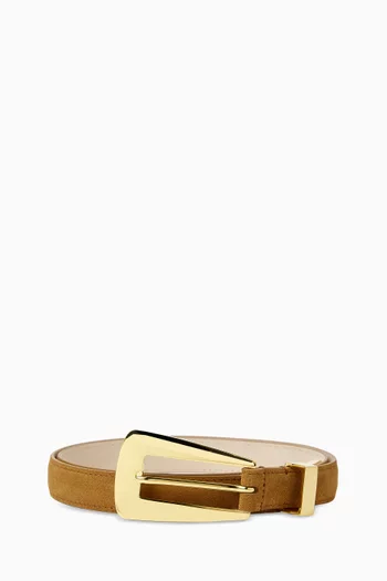Lucca Belt in Cashmere Suede