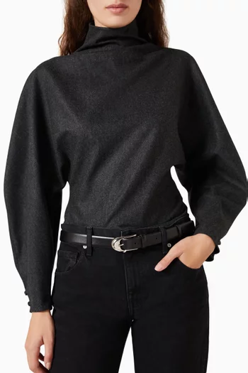 Dome Belt in Calfskin Leather