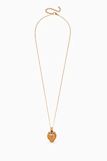 La Fraise Chain Necklace in 24kt Gold-plated Brass