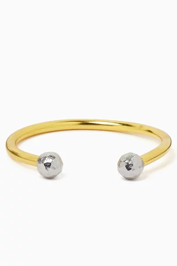 Cosmic Bracelet Cuff in 24kt Gold-plated Brass