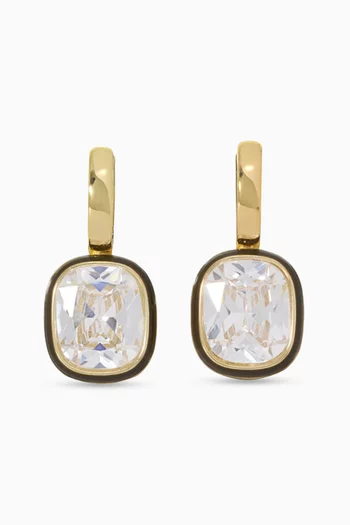 The Cubic Cushion Drop Earrings