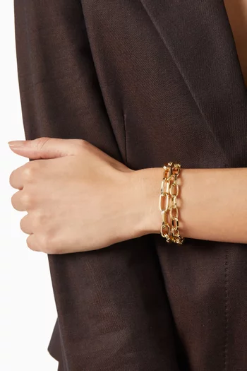 The Paperclip Double Chain Bracelet