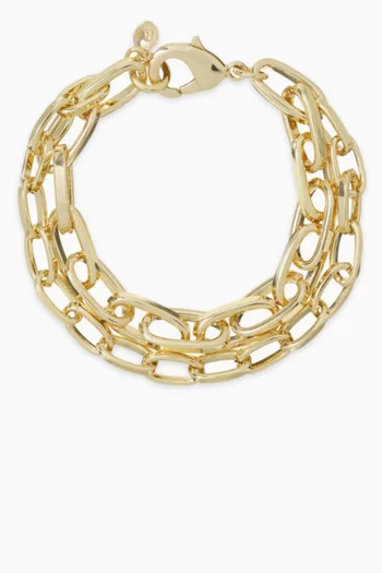 The Paperclip Double Chain Bracelet