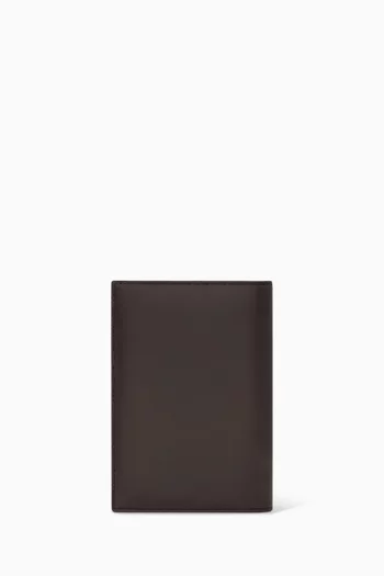 Logo Passport Case in Leather