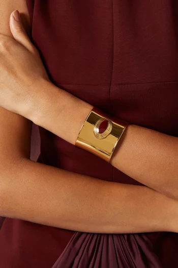 Matilde Cuff in 18kt Gold PVD-Plated Stainless Steel