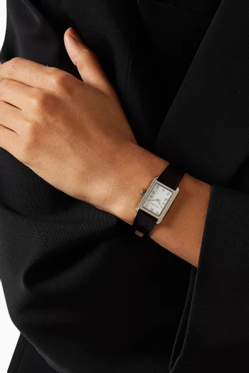 The Icon Watch in Silver-Plated Stainless Steel