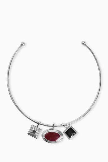 Solene Choker Set in 18kt Gold PVD-Plated Stainless Steel
