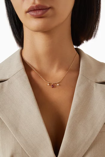 Pave Arc Chain Necklace