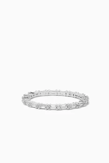Baguette Ring in Silver