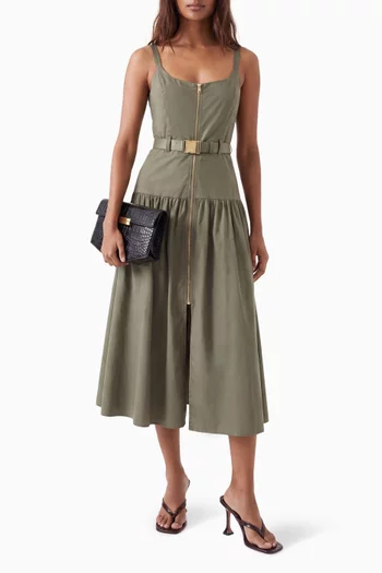 Rima Maxi Dress in Stretch-cotton