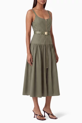 Rima Maxi Dress in Stretch-cotton