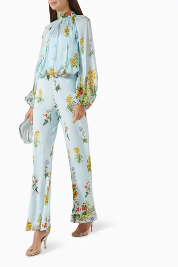 Amya Bias-cut Pants