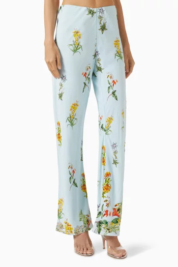 Amya Bias-cut Pants