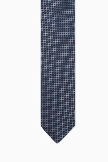 Micro Woven Tie in Silk