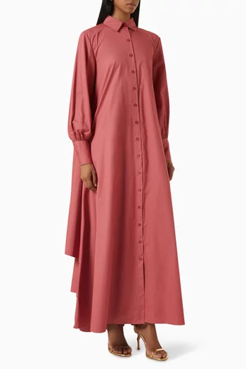 Layered Volume Shirt Dress