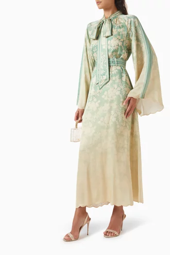Romane Dress in Linen-satin
