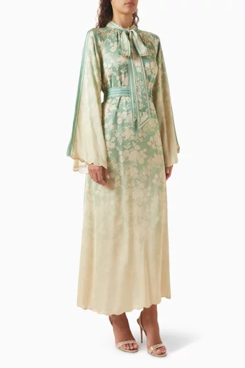 Romane Dress in Linen-satin