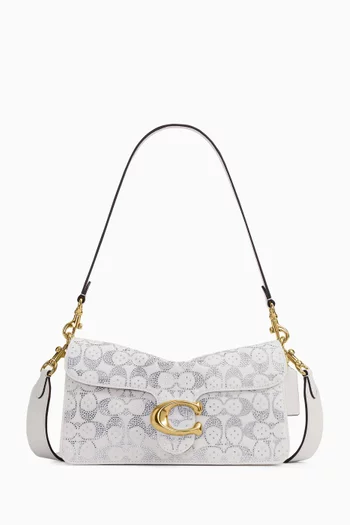 Tabby 26 Embellished Shoulder Bag in Denim