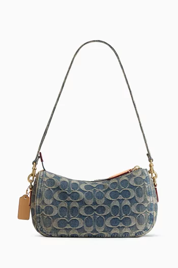 Twin Turnlock Waverly Bag in Signature Cotton Denim