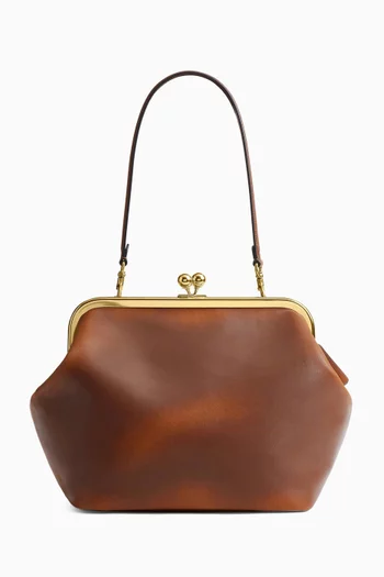 Kisslock 27 Frame Bag in Loved Leather