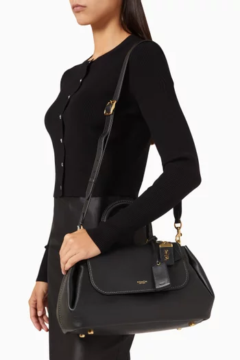 Slouchy Rogue Top-handle Bag in Leather