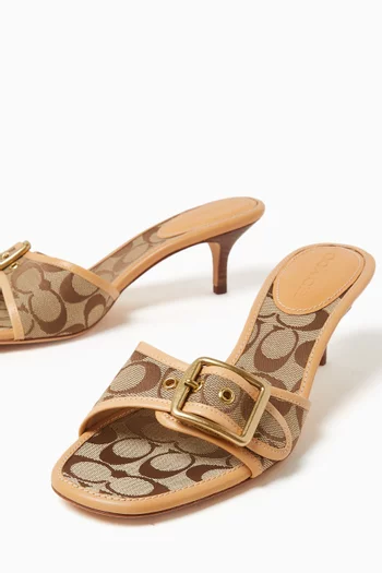 Margot 57 Sandals in Signature Sateen Jacquard