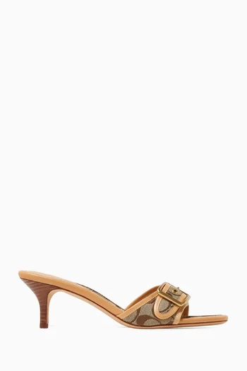Margot 57 Sandals in Signature Sateen Jacquard