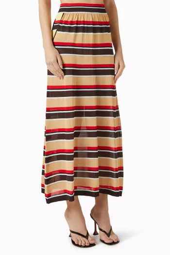 Striped Maxi Skirt