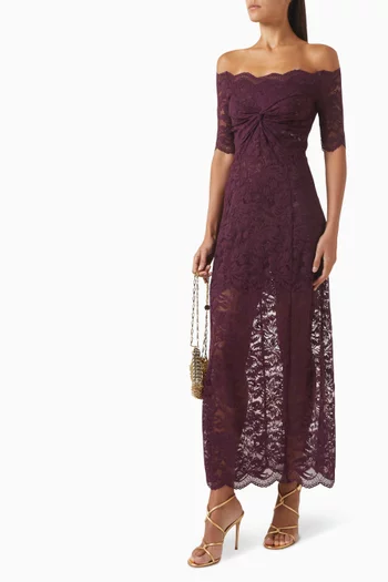 Off-shoulder Dress in Lace