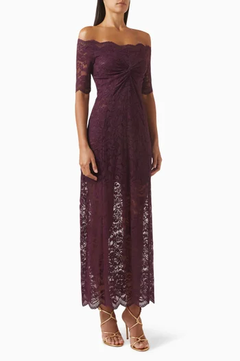Off-shoulder Dress in Lace