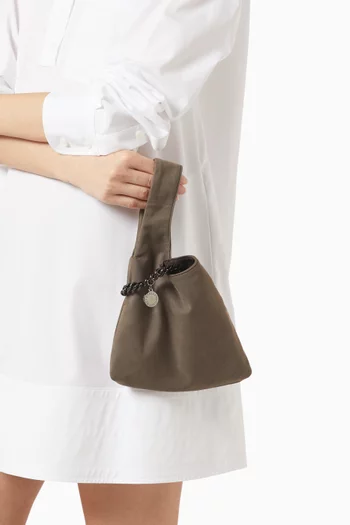 Falabella Wristlet Bag in Alter Suede