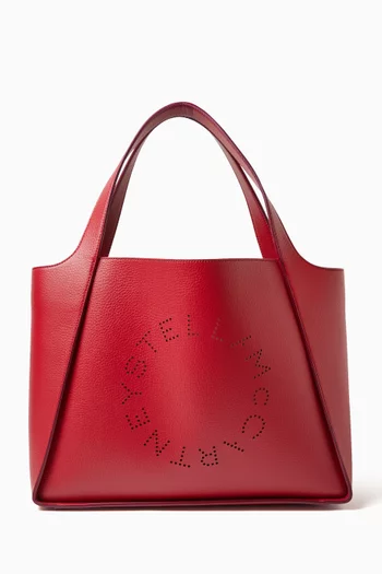 Logo Perforated Tote Bag
