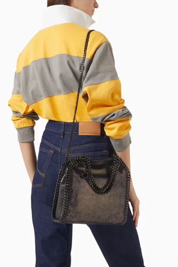 Mini Falabella Tote Bag in Dotted Chamois