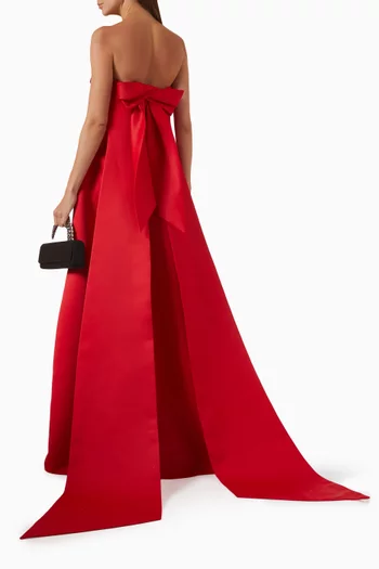 Dasha Strapless Ball Gown in Satin