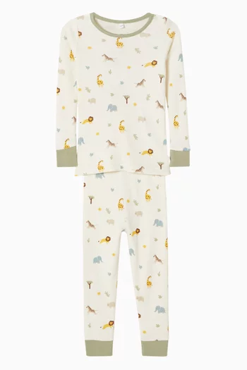 Safari-print Pyjama Set