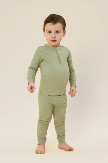 Ribbed Pyjama Set